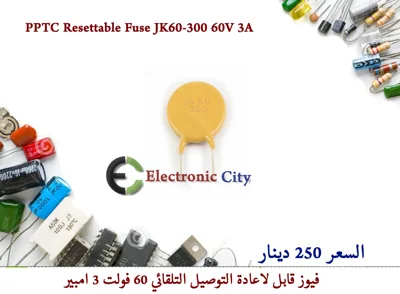 PPTC Resettable Fuse JK60-300 60V 3A